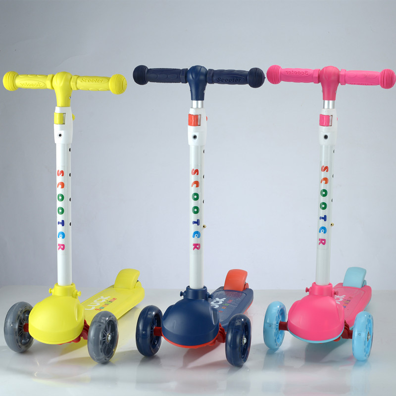 Tricycle Style Scooter for Children Ages 3-12 Adjustable Height Wheels Included