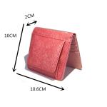 10.5x10CM Opp Pack PU Card Holder Womens Coin Pocket EN17