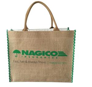 China Eco Friendly Jute Tote Bags For Grocery Shopping OEM ODM Acceptable wholesale