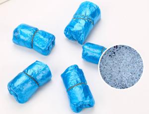 China Custom Blue Disposable Waterproof Shoe Covers Low Density Lint - Free wholesale