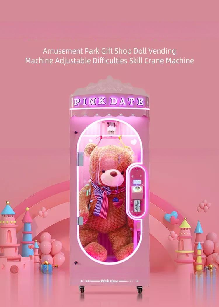 Dreamland Coin Operated Prize Gift Arcade Pink Date Cut Gift Game Machine Factory Prize Game Machine