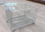 Workshop Transportation Movable 6.4mm Steel Q235 Metal Storage Cage