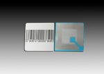 Square Paper Retail Security Labels , Acrylic Adhesive Anti Theft Security