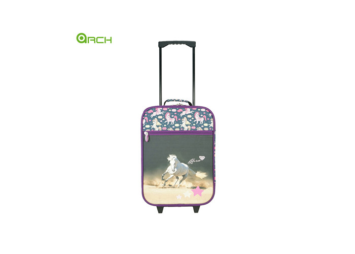 300D Printing Kids Travel Luggage with material handles at the top