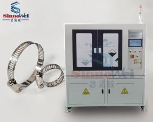 China 0.5Mpa To 0.7Mpa Hose Clamp Machine American Type Hose Clips Worm Gear wholesale