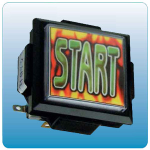 Start Push Button Arcade Game Machine Parts With Micro Switch 60mm X 60mm Size