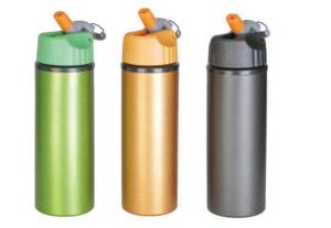China Colorful Aluminum Sports Water Bottle 650ml Non Toxic Customized Logo wholesale