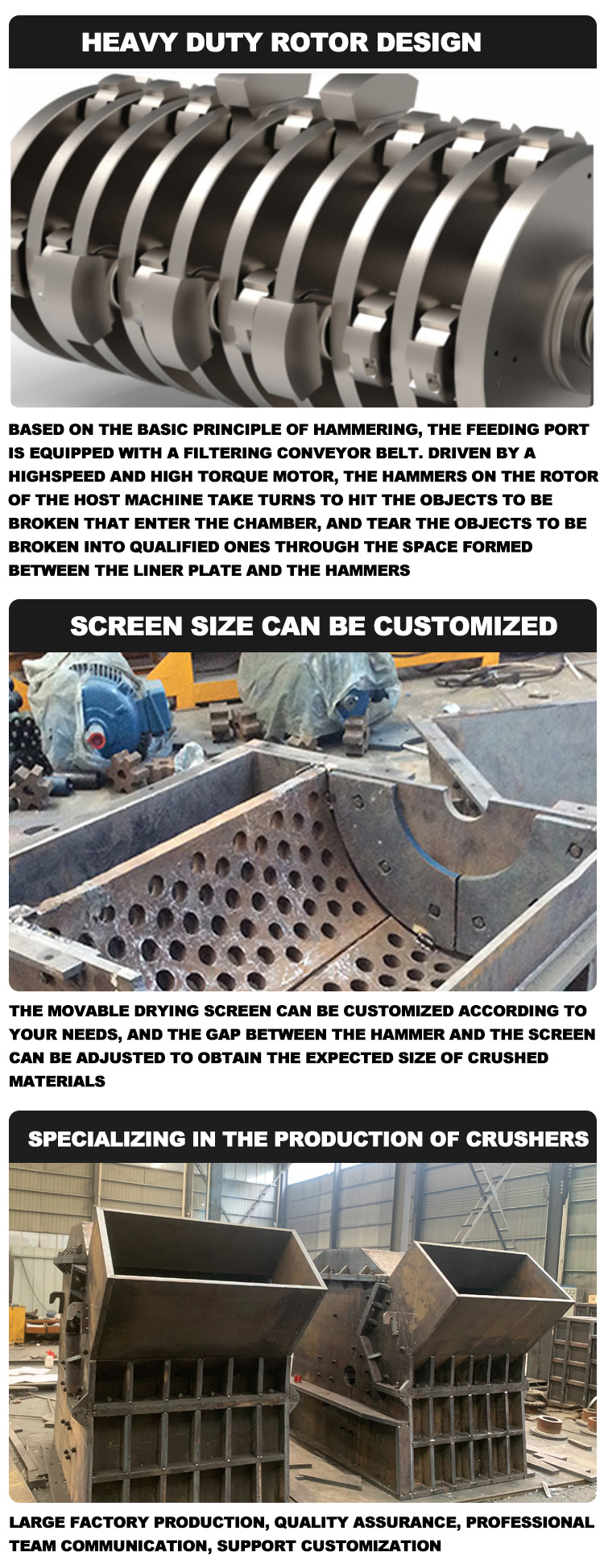 Easy Operation Scrap Metal Crusher/Car Shredder Hammer Mill Crusher in Wooden Case