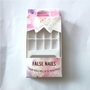 China Recyclable Blister Gloss PET False Nail Packaging Box wholesale