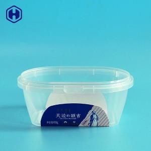 China Food Grade Square Plastic Food Containers With Cover Customized Printing wholesale
