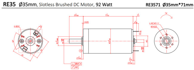 35mm dc motor