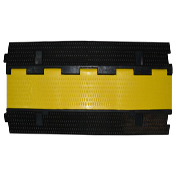 Flexible Rubber 3 Channel Cable 7 Kg Driveway Speed Bumps
