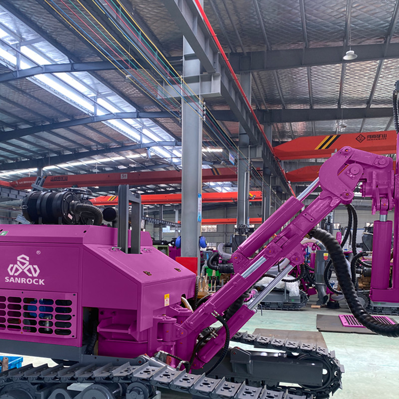 Mining Machinery DTH Drilling Rig 78kw Engine Rotary Borehole Hydraulic Drilling Rig