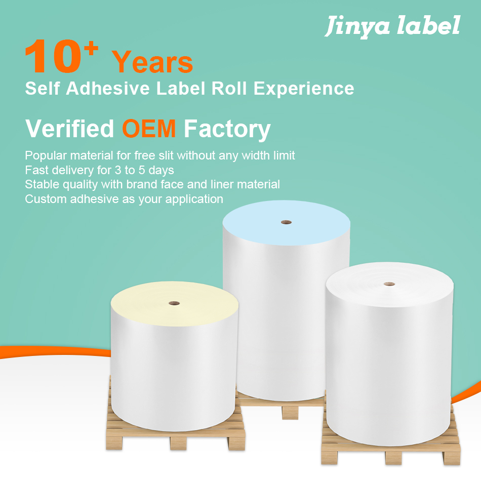 Moisture Proof Glossy Self-Adhesive Sticker Paper Roll for Business Shopping Purposes