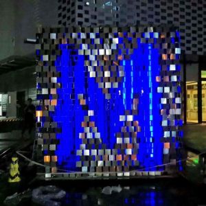 China ASTM GB JIS 304 Large Stainless Steel Abstract Sculpture Garden Ornaments on sale