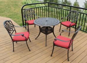 China garden furniture cast aluminum set-9808 wholesale