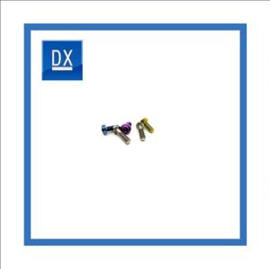 China CNC Machining Colorful Titanium Screws Customized Vacuum Coating wholesale