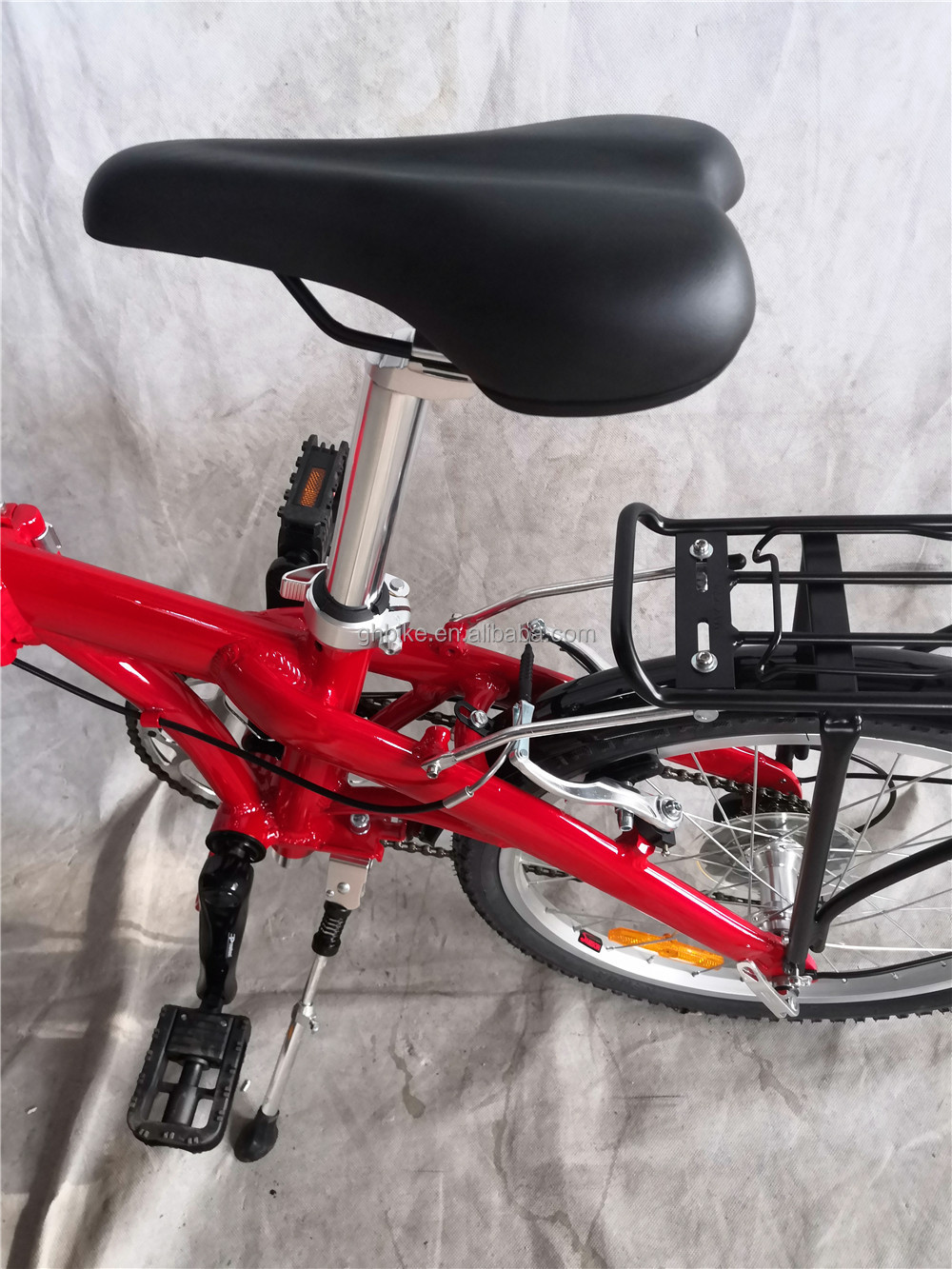 20 Inch Unisex Hybrid Folding Bike with 7 Gears and Aluminum V Brake Alloy Hub Quando