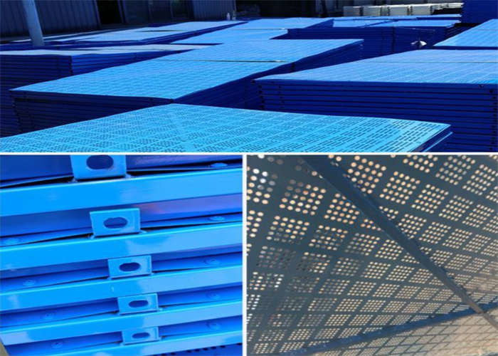 Steel Perforated Movable Safety Screens Construction For Building Site