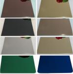 rose gold color 304 stainless setel sheet mirror or hairline finish 1219x2438mm