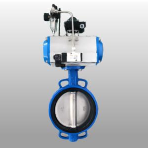 China Double Acting Pneumatic Butterfly Valve , Ductile Iron EPDM Seat Wafer Butterfly Valve wholesale