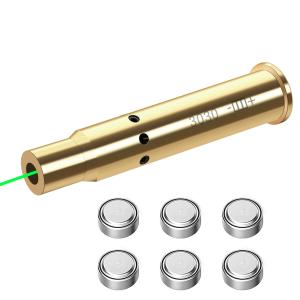 China Brass Bore Laser Sight Powerful 3030 Green Laser Boresight With 3 Sets Batteries wholesale