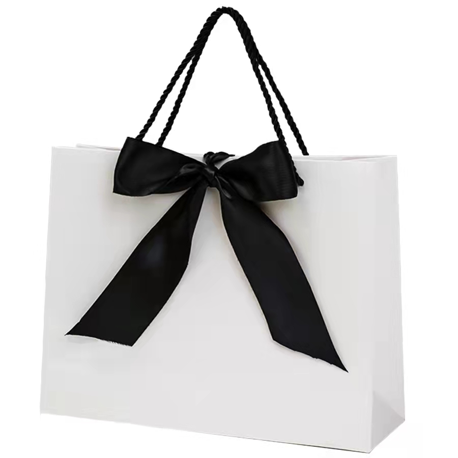 Luxury Christmas Cosmetics Jewellery Paper Bag Shopping Tote Bag Art Paper