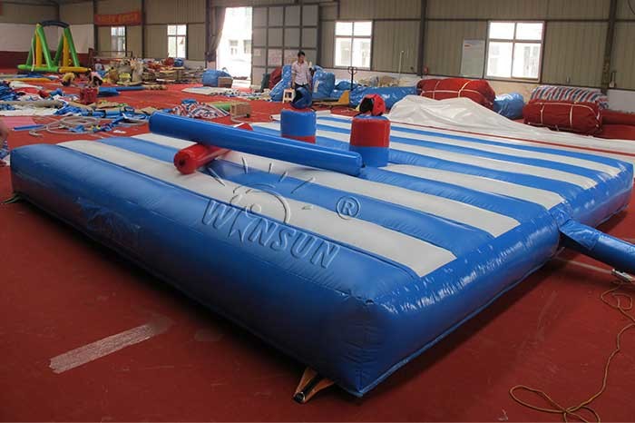 PVC Material Inflatable Jousting Arena With Air Blower And Repair Kits