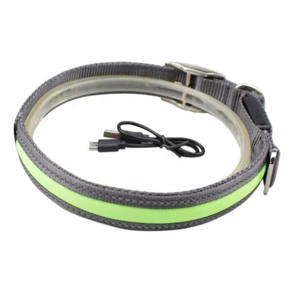 High Visibility Waterproof LED Dog Collar USB Rechargeable Lightweight