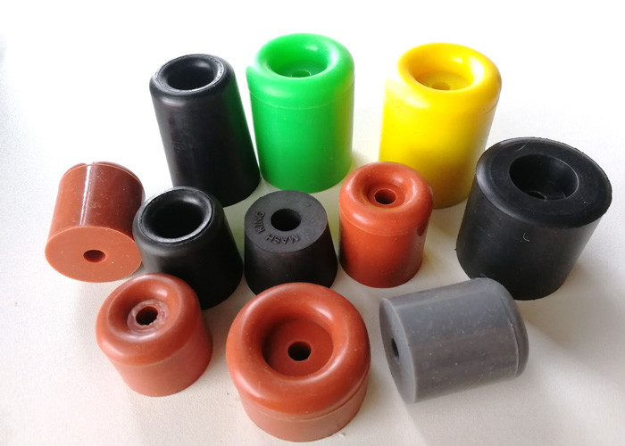 Multi Colored Round Rubber Door Stop / Furniture Leg Caps Eco Friendly