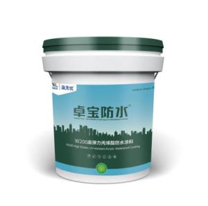 China W200 High Elastic UV Resistant Acrylic Waterproofing Coating wholesale