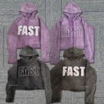 Unisex Vintage Hoodie with Embroidery Patch Distressed Applique in Cotton French