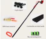 ISO9001 5.4m Black Carbon Fiber Solar Module Cleaning Brush