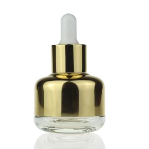 China Fancy Serum Essential Oil Dropper Glass Bottle Makeup Packaging 30ml wholesale