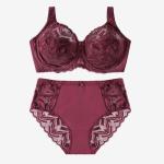 Sexy Lace Ladies Panty And Bra Sets Plus Size Thin Breathable Woman Underwear