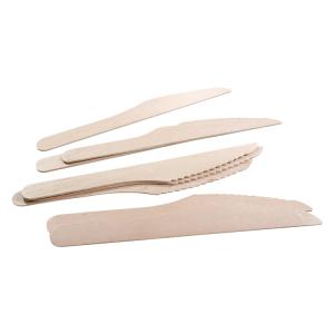China OEM Nontoxic Biodegradable Wooden Cutlery , Compostable Wooden Disposable Utensils wholesale