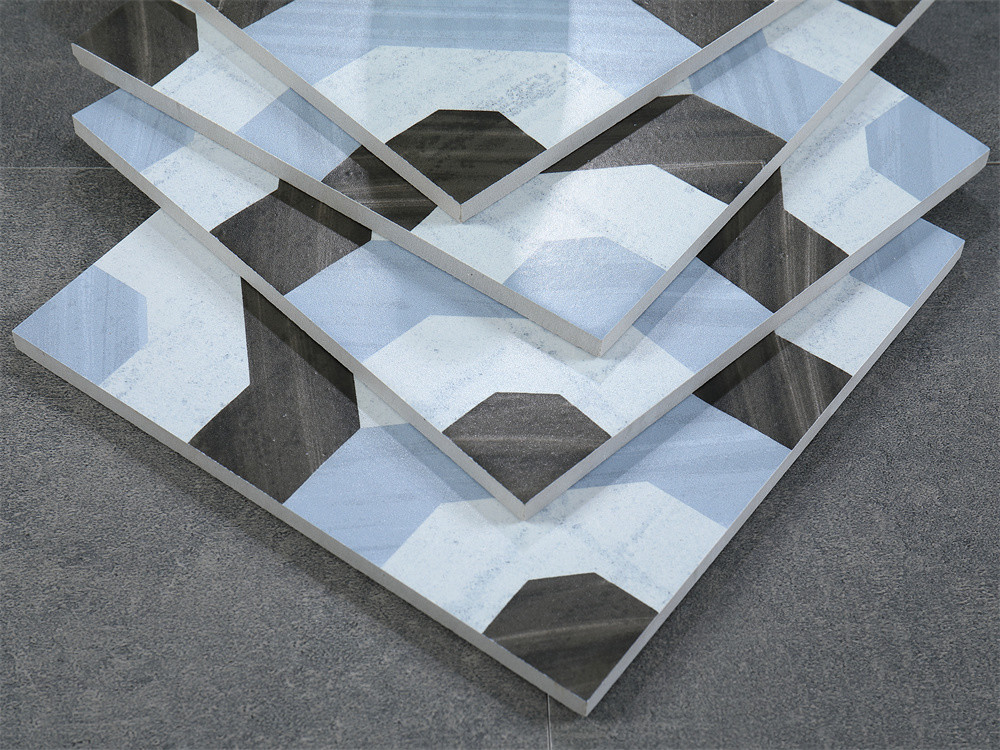 No Fade 200x200mm Wall Ceramic Rustic Tiles And Blue Floor Tile For Living Room And Kitchen