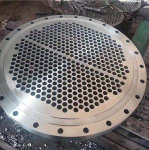 China Explosion Bonded Heat Exchanger Tube Sheet Nickel Hastelloy C276 Tube Sheet SA 516 wholesale