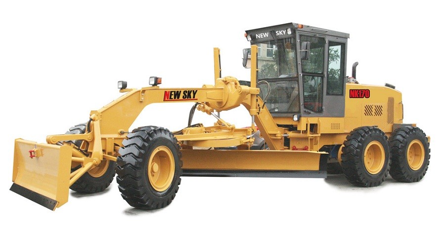 Eco Friendly 180KW Motor Grader Machine For Road Construction
