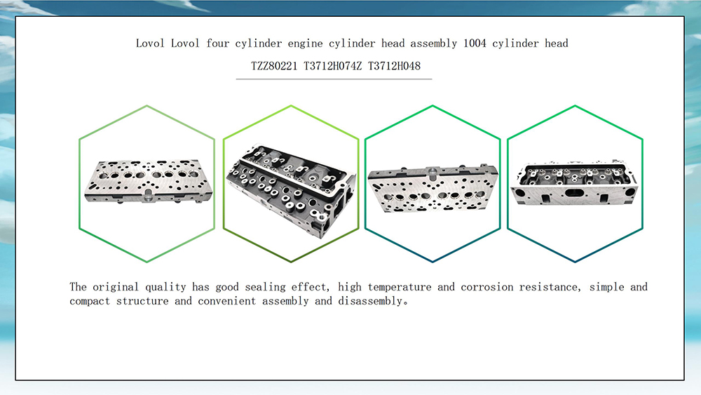T3712H074Z TZZ80221 T3712H048 Cast Iron Cylinder Heads for Perkins LOVOL FOTON AUMAN Excavator Engine Top- Material