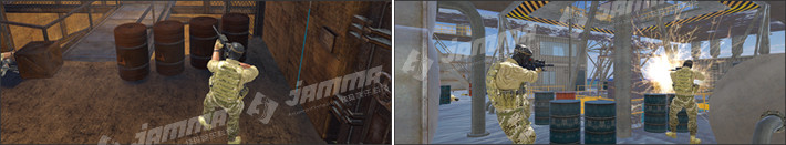 Combat 9D Virtual Reality Simulator Shooting Game Scene Remapping Technology Vibrating Floor