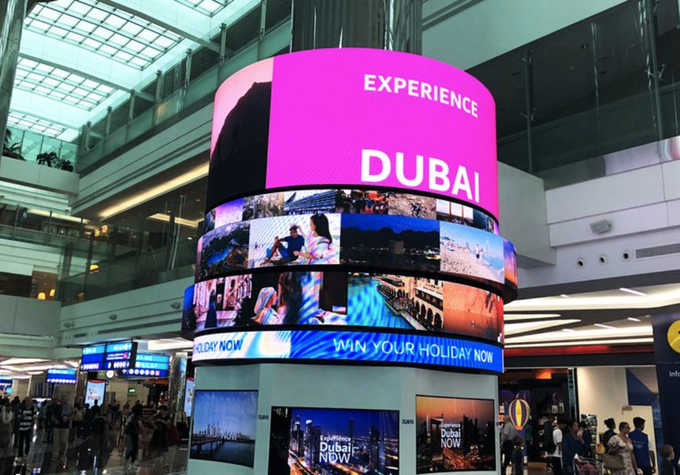 Immersive Viewing Experience with Curved Flexible LED Display