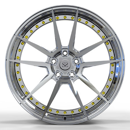 Polished Super Concave 21 Inches GTR Forged Wheels 5x120 2 Piece Wheels