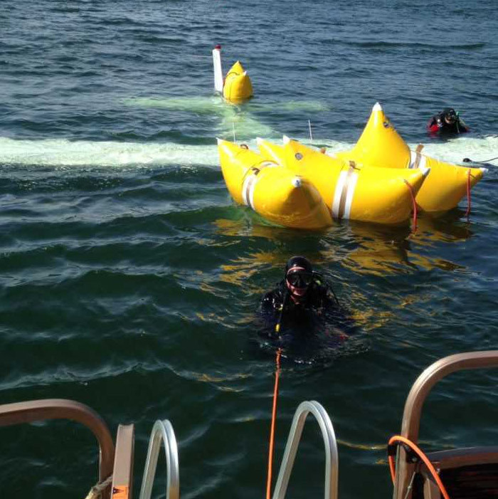 Pillow Shape Underwater Inflatable Flat Rescue Air Lifting Bag