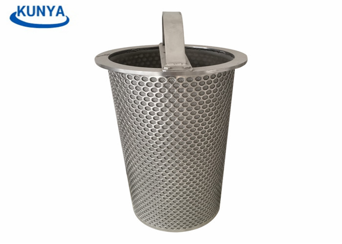 20mm 80mm Sintered Mesh Filter Custom DOE 220 Flange Male Thread
