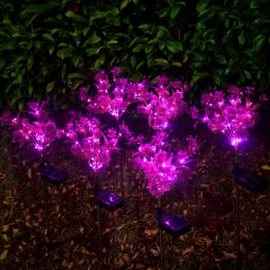 Phalaenopsis Solar LED Garden Lights Small Wildflowers Landscape Garden Lawn