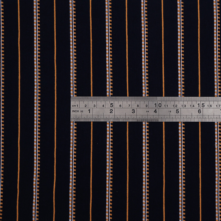 185gsm 95 Cotton 5 Spandex Fabric Soft Striped Knit Lycra Undershirt Cloth