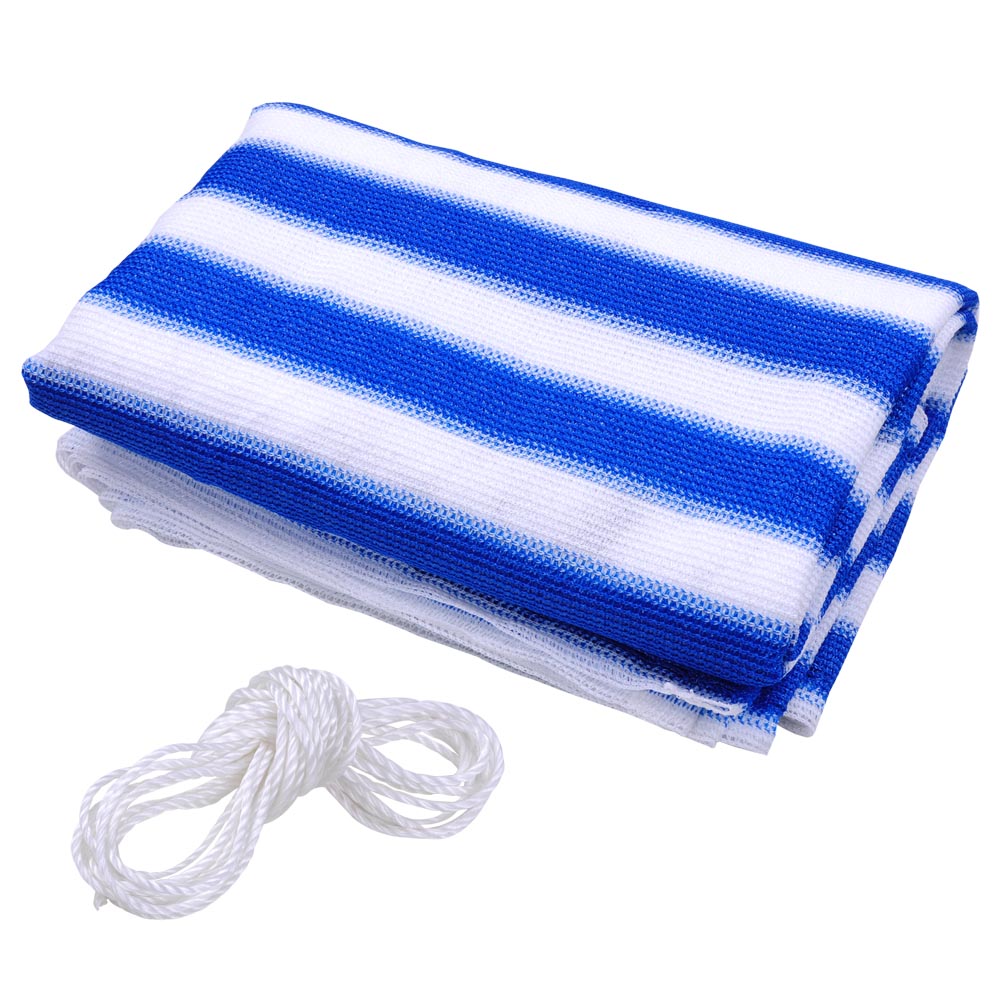 Blue / White Balcony Safety Net 100% HDPE Material With UV Stabilizer Founded