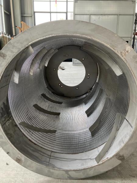 Efficient Solid Liquid Separation Drum Screen Efficiency Stainless Steel
