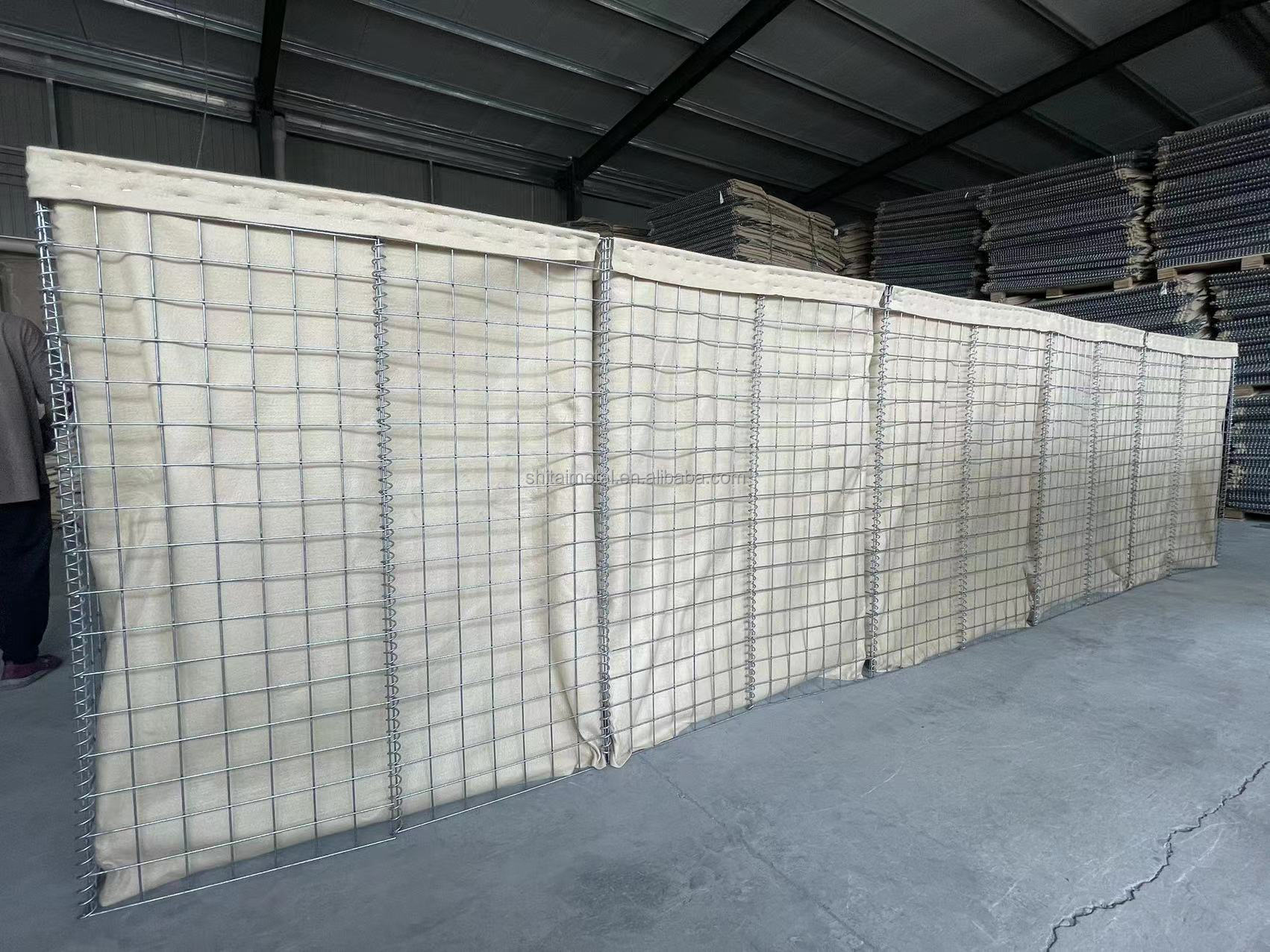 4mm Security Welded Gabion Baskets Flood Control Barriers Wear Resisting